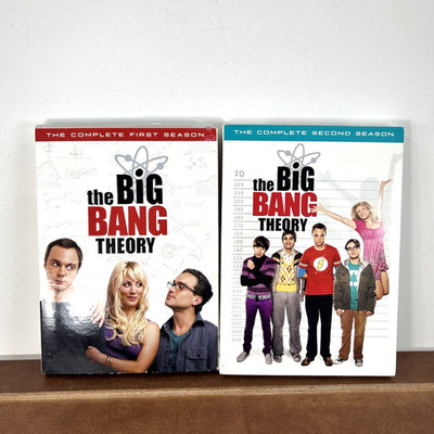 The Big Bang Theory Seasons 1 & 2 DVD Set Complete with Slipcovers