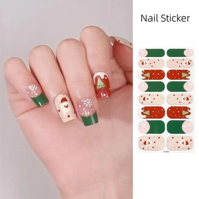 Nail Art Stickers Self Adhesive Christmas Nail Polish Wraps Full Cover (ZE0880)