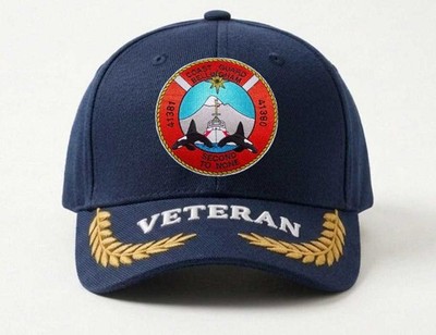 Custom Embroidered Hat Uscg Us Coast Guard Station Bellingham Wa, Veteran Cap