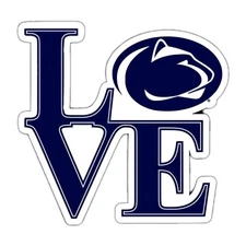 Penn State Sticker Love Nittany Lions Football Die Cut Laminated