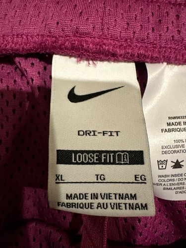 Nike Mens Size XL Dri-FIT Nike Court Slam Mesh Tennis Shorts Fuchsia FV4042-518 - Picture 6 of 7