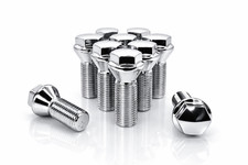 20 Pcs 12x1.25 Short Head 17mm Hex 26mm Shank Lug Bolts For Wheel Spacer Adapter
