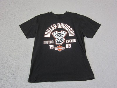 Harley-Davidson Shirt Adult Medium Black Mens Motorcycle Biker Bootlegger Mens