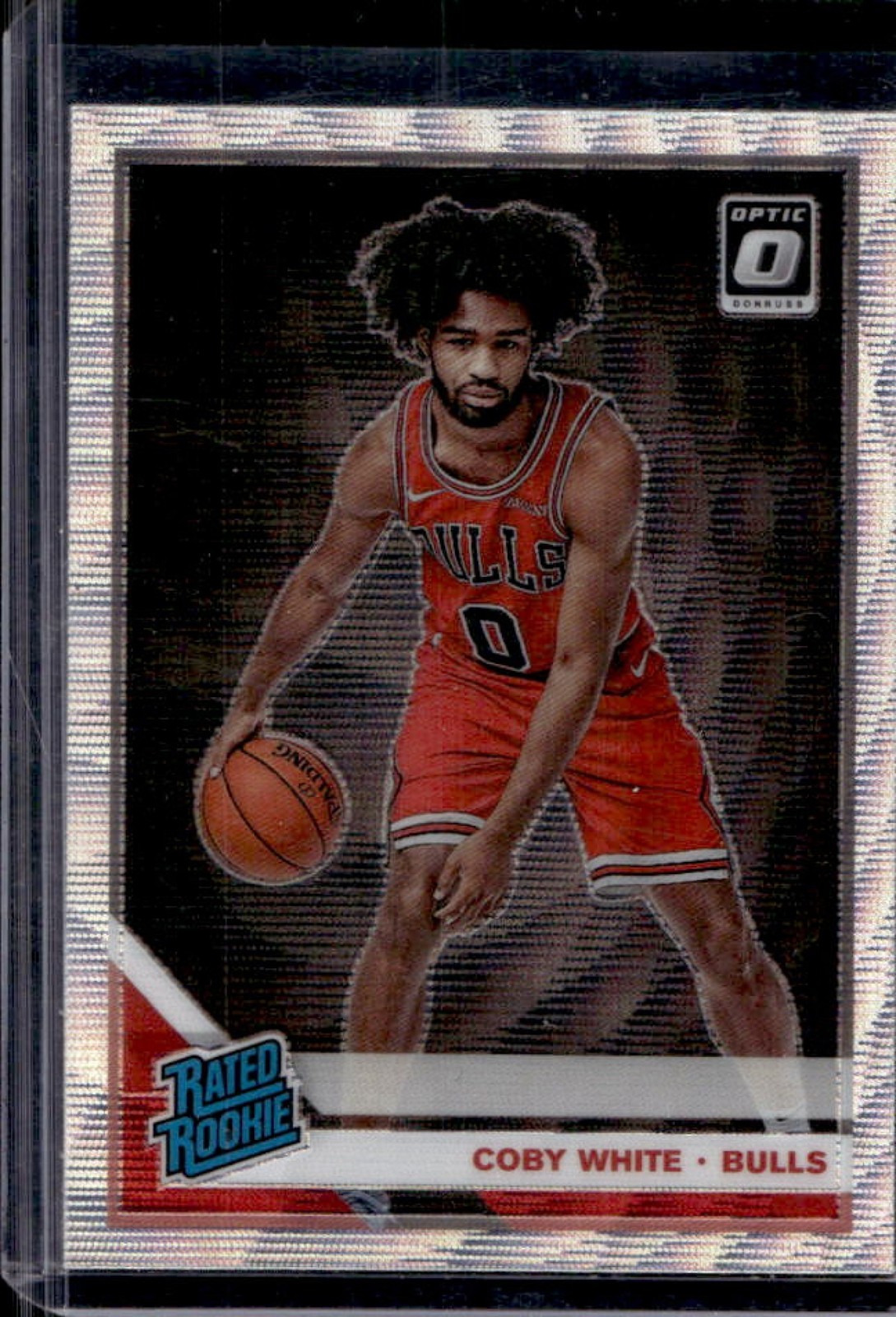 2019-20 Panini Donruss Optic Coby White Fanatics Silver Wave RC #180 Bulls