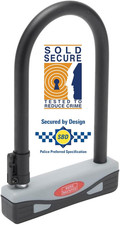 Burg Wachter 1600HB Sold Secure Gold Approved D Lock Bike Lock, Grey/Black, Smal