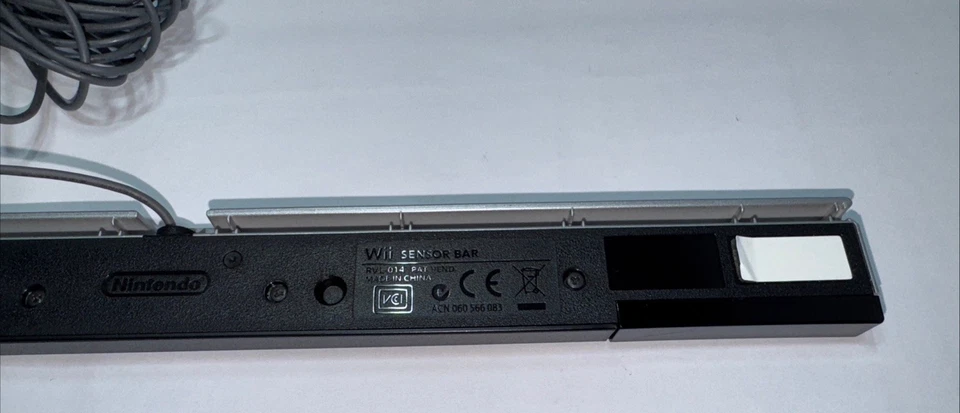 OEM Nintendo Wii Sensor Bar & AV Cable Set Cleaned Tested & Works - Image 4 of 4