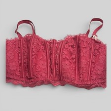 Victoria's Secret Dream Angels New padded no wire hot pink corset bra medium DD