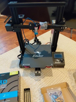 Creality Ender-3 Pro 3D Printer + Upgrades & Inland PLA   No Power Cord