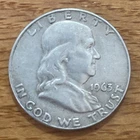 1963 UNITED STATES FRANKLIN HALF DOLLAR 90% SILVER 10% COPPER