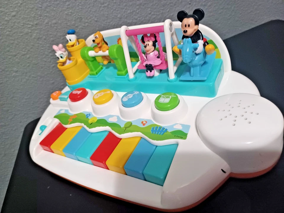 Video* Vintage Disney Kiddieland Piano Playground Mickey Mouse Activity Toy - Image 4 of 4