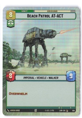 Beach Patrol AT-ACT (Hyperspace Foil) 664 NM Foil A Lawless Time