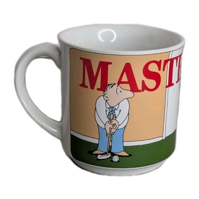 Vintage Masters Cup Coffee Mug 3.75'' Golf Augusta Joke