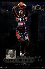 Clyde Drexler 1997-98 Metal Universe Championship #51 Rockets NBA READ FREE SHIP