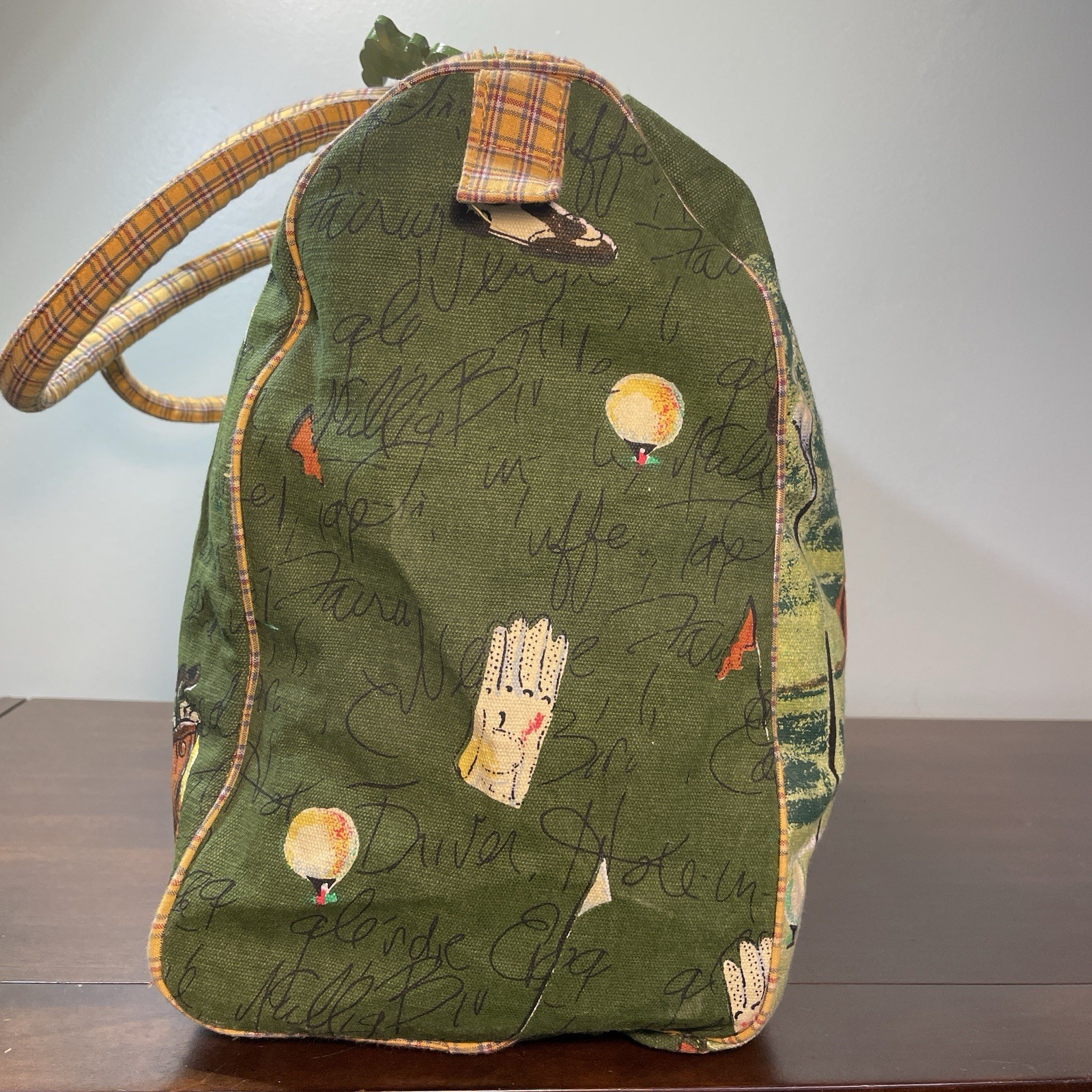 Anne Ormsby Large Double Handle Overnight Canvas … - image 12