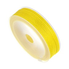 Nylon Twisted Cord 2mm 14 Yards Trim Braided Rope for Decor Necklace Yellow