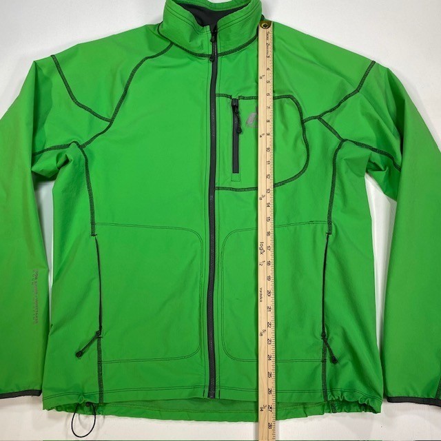 First Ascent Softshell Jacket Full Zip Green Gray… - image 4