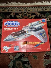 VINTAGE 1987 CAPTAIN POWER POWERJET XT-7 IN BOX BANDAI/MATTEL