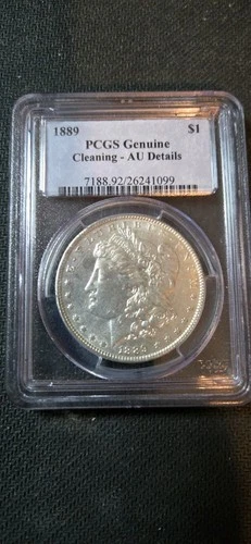 1889 AU Morgan Silver Dollar
