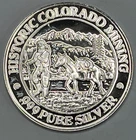 American Wildlife Series Historic Colorado Mining Elk 999 Silver Round