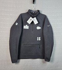 NIKE Kansas City Chiefs Tech Jacket Large Mens Gray 1/4 Zip Mahomes Super Bowl