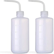 2pcs 500ml/17oz Safety Wash Bottle - Green Plastic Squeeze Bottle for Medical...