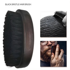 Boar Bristle Beard Brush for Men   Natural Wild Boar Hair, Soft Fur Bristles,