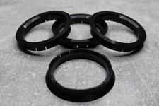 4x SET Zentrierringe Distanzringe  72,5 mm x 63,4 mm schwarz für Alufelgen