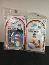 NIP Vintage The Wet Set 20 Inflatable Beach Ball 1983 And 24 Beach Ball