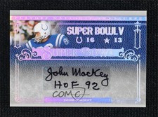 2007 Playoff National Treasures Super Bowl Signatures 4/25 John Mackey Auto 1q7