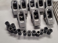Erson 1.60 Roller Rocker Arms Lot Of 8 Pushrods Poly Locks Sbc Bbc Chevy Race