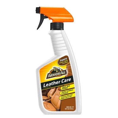 Armor All Leather Care Cleaner Conditioner Protectant Spray Car Seats 16 oz