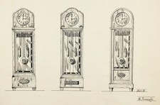 Orologio Da Terra Art Deco Mobili Architettura Disegno