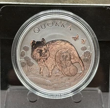 2021 1oz Australia Perth Mint .9999 Silver Quokka Coin