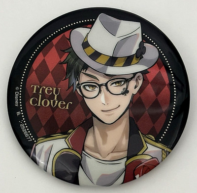 Twisted Wonderland Trey Clover Can Badge Button