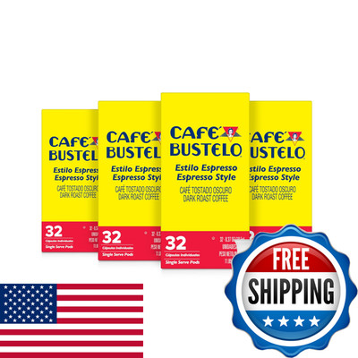Cafe Bustelo Caf Bustelo Espresso Style Dark Roast Single Serve Coffee Pods 32