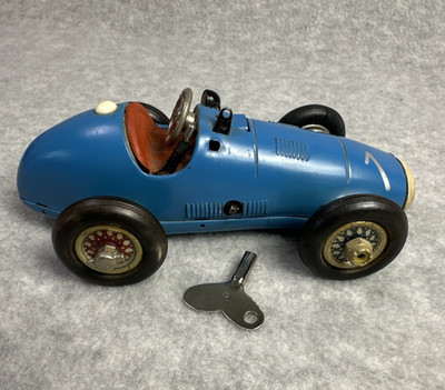 VINTAGE SCHUCO 1070 GP RACING CAR US ZONE GERMAN MANUFACTURE BLUE
