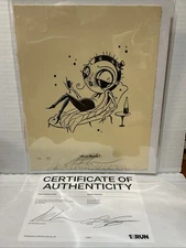 Camille Rose Garcia “Boris Drinks” 2020 Letterpress Print Signed 72/100 1XRUN