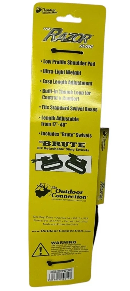 Eslinga de transporte para rifle "RAZOR" conexión exterior bruta 1" gira bucle para pulgar 17-40" Foto 3 de 3