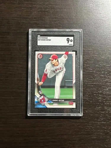 SHOHEI OHTANI 2018 Bowman Rookie RC Card #49 Graded SGC 9 Mint! Angels Dodgers