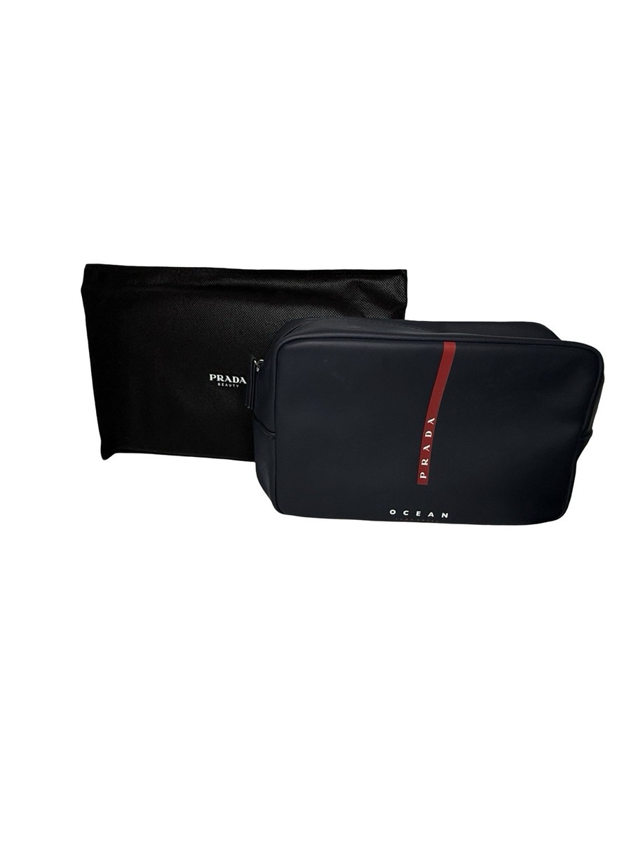 PRADA Luna Rossa Ocean Men's Toiletry Bag Navy Blue | eBay