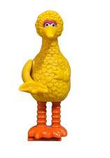 Vintage Sesame Street Big Bird Figure 1980s Playskool Style Arm Moves Manual Toy