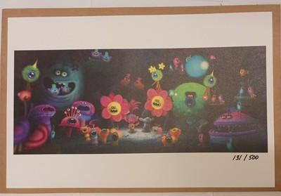Dreamworks Trolls Lithograph 11x17 - New