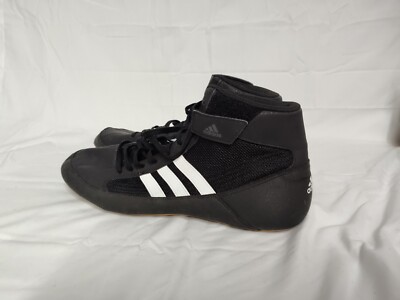 Adidas Wrestling Boxing Shoes Black White YYJ 606004 Men display picture 1