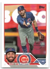 2023 Topps #379 Dansby Swanson Chicago Cubs Montgomery Club Set