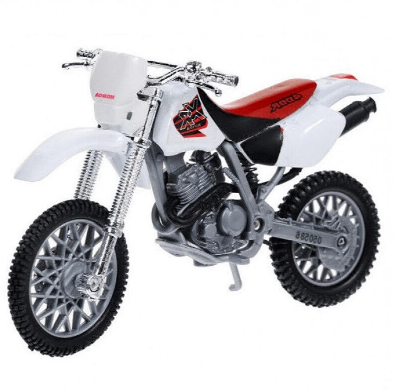 Honda XR400R White/ Red Motorcycle Model, Motormax Scale 1:18 | eBay