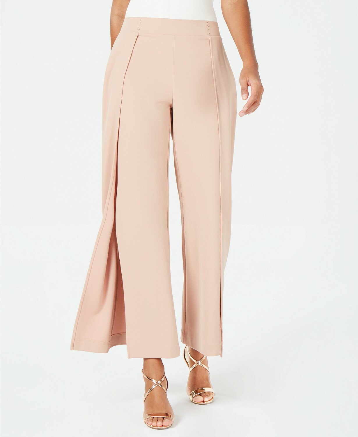 wide split leg pants