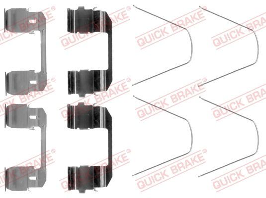 Quick Brake 109-1743 ZubehöRsatz, Scheibenbremsbelag FüR Honda-image