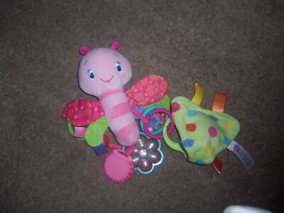 bright stars  and taggies with clips  blanket toy