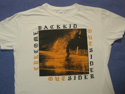 Comeback Kid Outsider Album Concert Tour T-Shirt White Shirt Orange Tint Size L