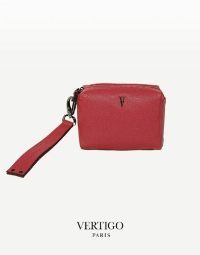 Sac Vintage Galenic Paris Années 70 - Toile Cirée Cabas Rouge Fourre-tout